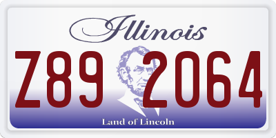IL license plate Z892064