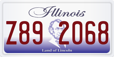 IL license plate Z892068