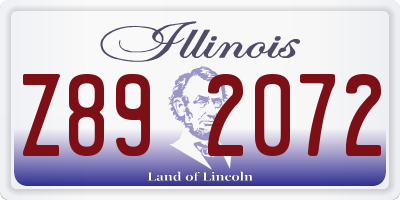 IL license plate Z892072