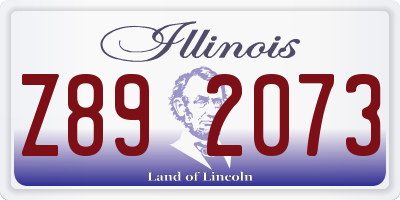 IL license plate Z892073