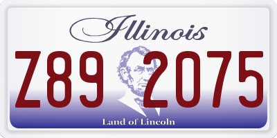 IL license plate Z892075