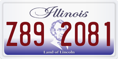IL license plate Z892081