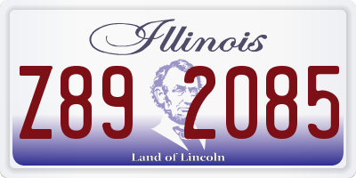IL license plate Z892085