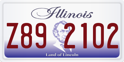 IL license plate Z892102