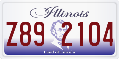 IL license plate Z892104