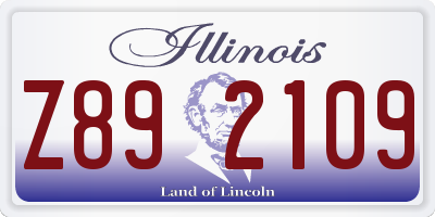 IL license plate Z892109