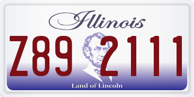 IL license plate Z892111