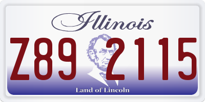 IL license plate Z892115