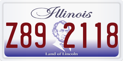IL license plate Z892118