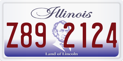 IL license plate Z892124
