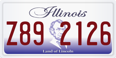 IL license plate Z892126