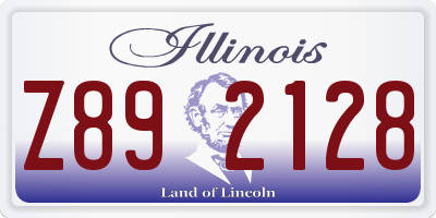 IL license plate Z892128