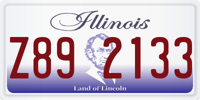 IL license plate Z892133