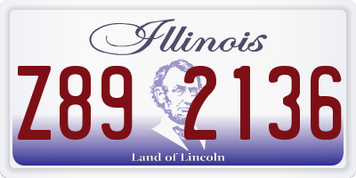 IL license plate Z892136
