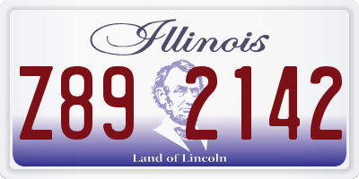 IL license plate Z892142
