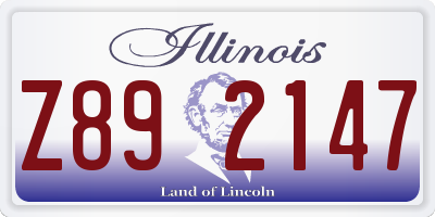 IL license plate Z892147