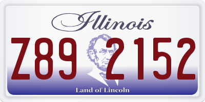 IL license plate Z892152