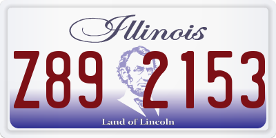 IL license plate Z892153