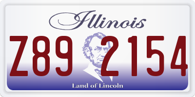 IL license plate Z892154