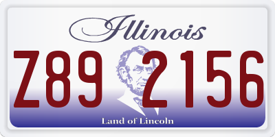 IL license plate Z892156