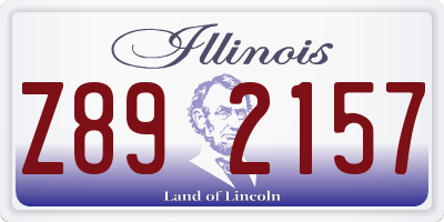 IL license plate Z892157
