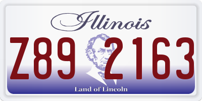IL license plate Z892163