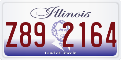 IL license plate Z892164