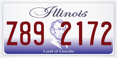 IL license plate Z892172
