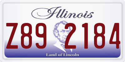 IL license plate Z892184
