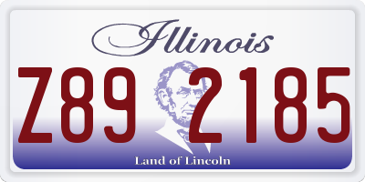 IL license plate Z892185