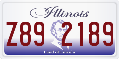 IL license plate Z892189