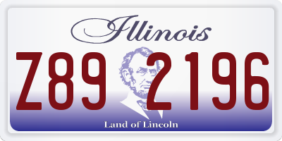 IL license plate Z892196