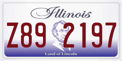 IL license plate Z892197