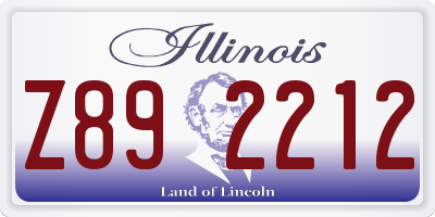 IL license plate Z892212