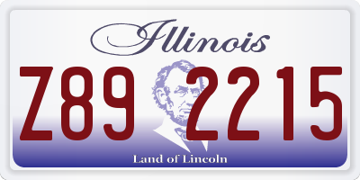 IL license plate Z892215