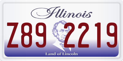 IL license plate Z892219