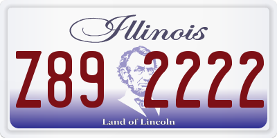 IL license plate Z892222