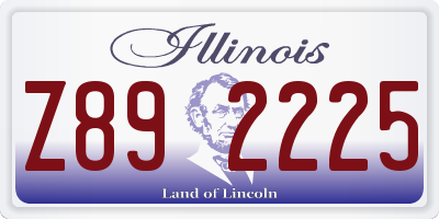 IL license plate Z892225