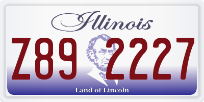 IL license plate Z892227