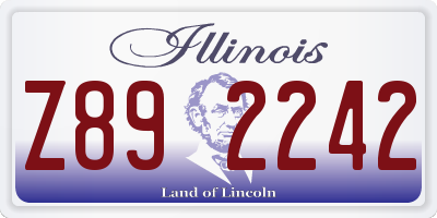 IL license plate Z892242