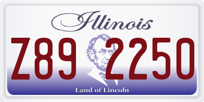 IL license plate Z892250