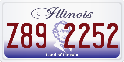 IL license plate Z892252