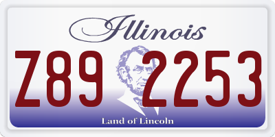 IL license plate Z892253