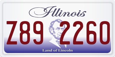 IL license plate Z892260