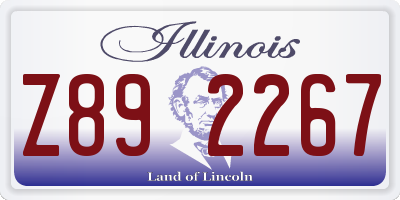 IL license plate Z892267