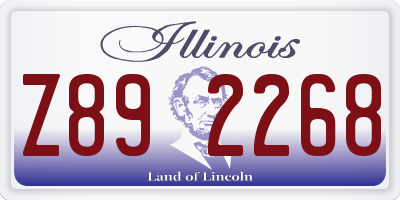 IL license plate Z892268