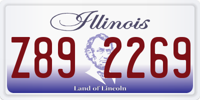 IL license plate Z892269