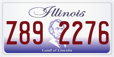IL license plate Z892276