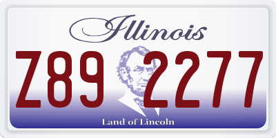 IL license plate Z892277