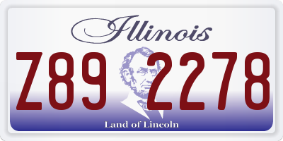 IL license plate Z892278